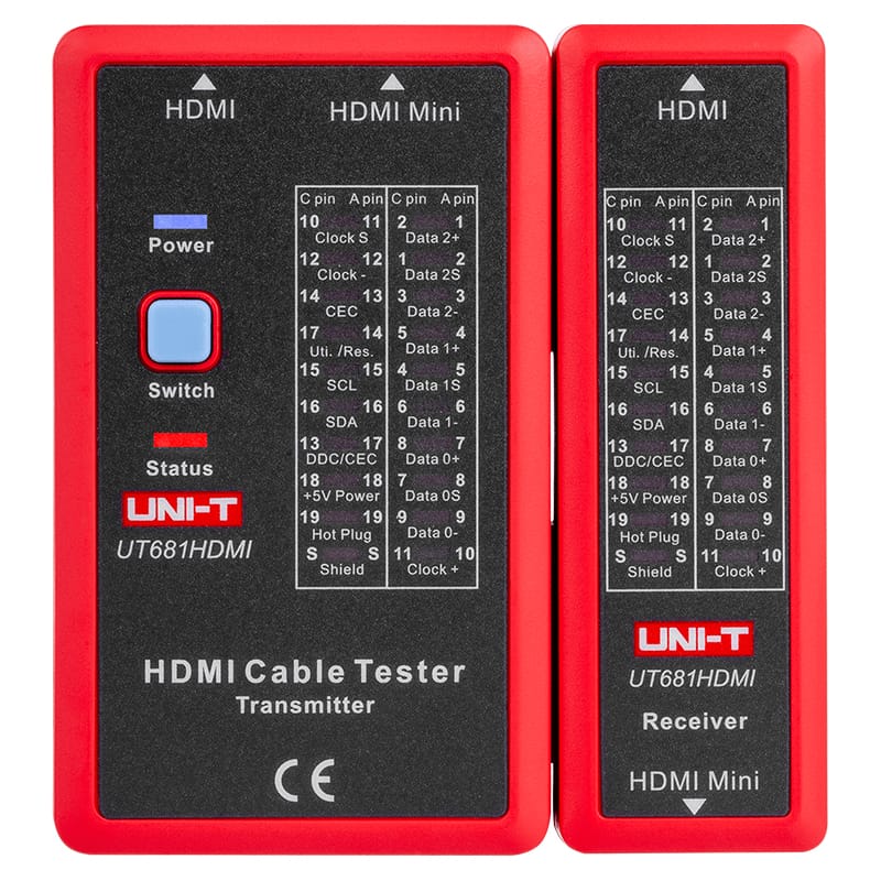 UNI-T Tester multimetru Tester Cablu UNI-T UT681HDMI | HDMI, Testare Cablu, LED Indicator