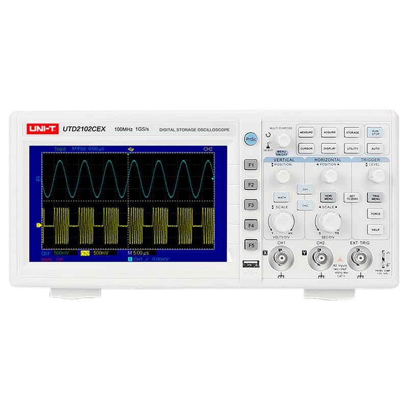 UNI-T Osciloscop Osciloscop UNI-T UTD2052CEX+ MIE0479 | 2 Canale, 50MHz, 500MS/s, Ecran TFT