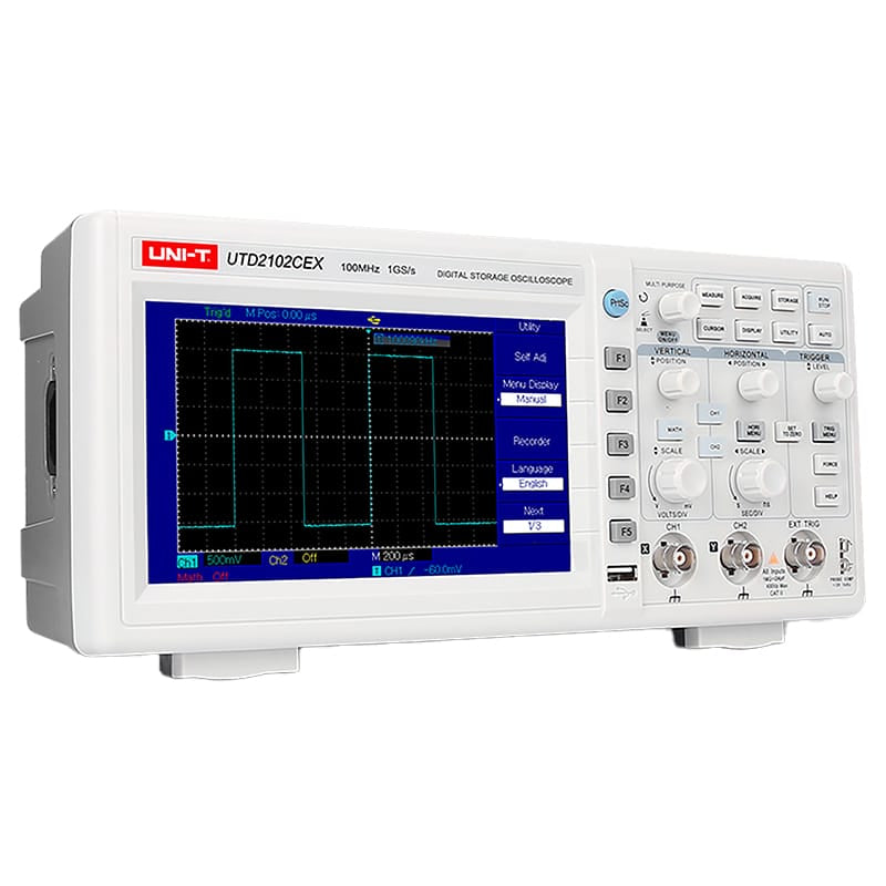 UNI-T Osciloscop Osciloscop UNI-T UTD2052CEX+ MIE0479 | 2 Canale, 50MHz, 500MS/s, Ecran TFT