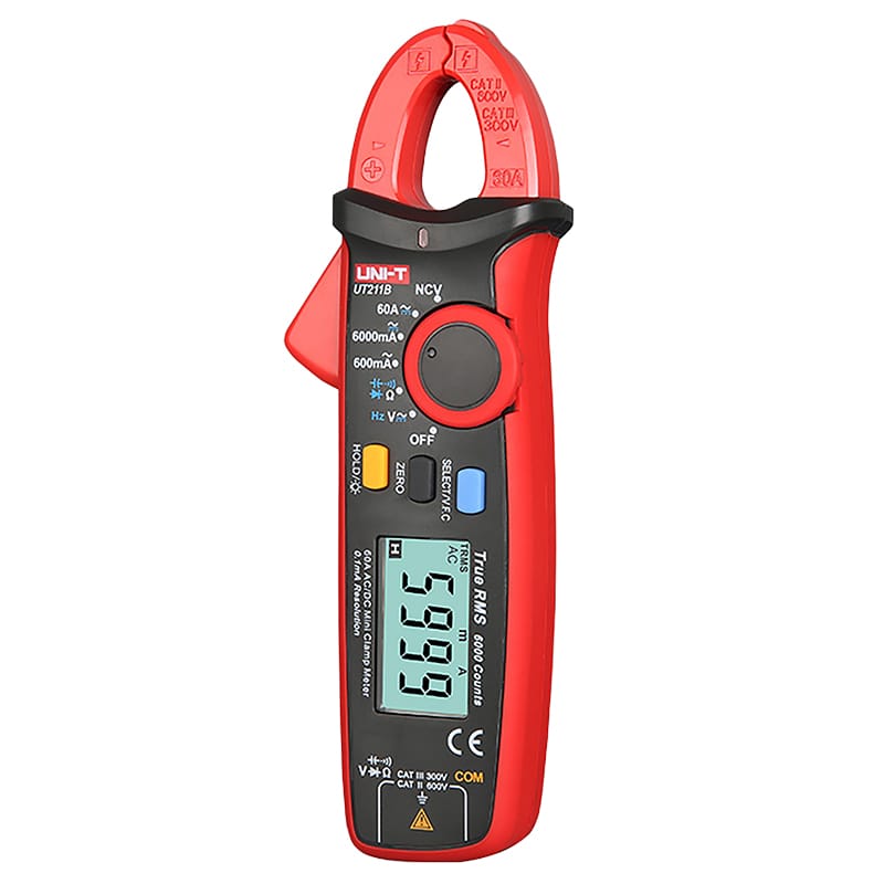 Uni-T Clampmetru digital Clampmetru Digital Uni-T UT211B MIE0491 | 60A AC/DC, True RMS, NCV