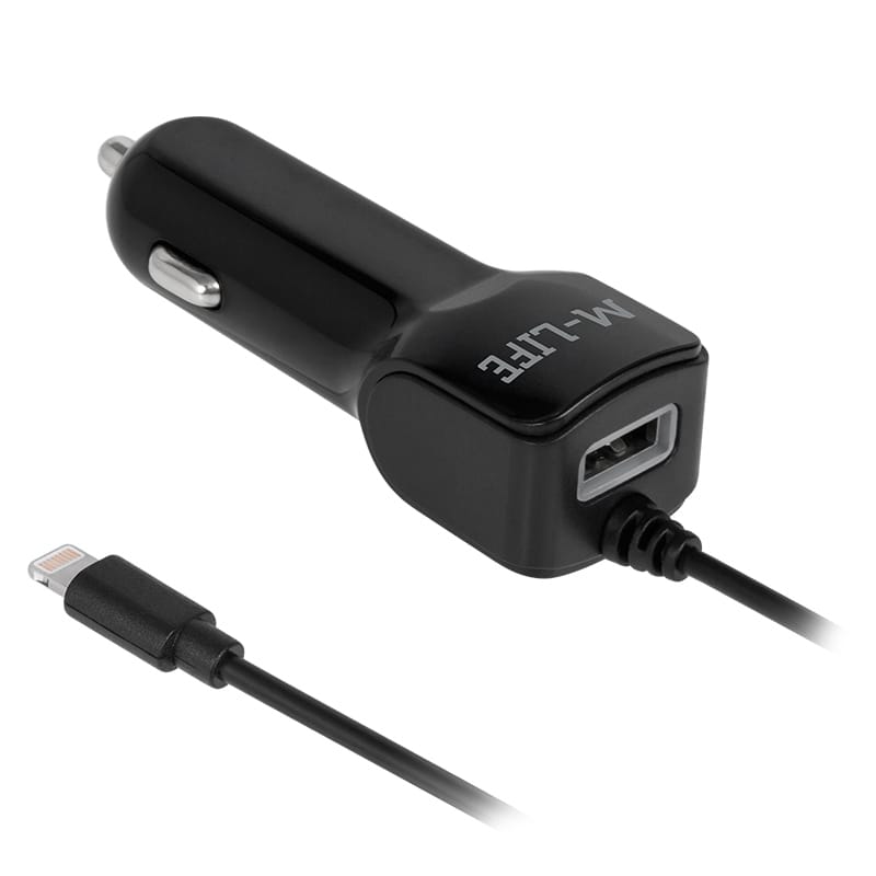 M-Life Incarcator auto Incarcator Auto M-Life ML0993 | Lightning + USB, 2100mA