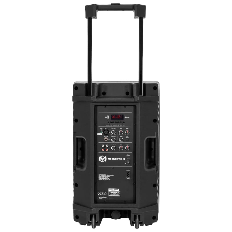 Mac Mah Boxă Portabilă PA Mac Mah Mobile Pro 12, 250W RMS, 12”, Bluetooth/USB, TWS, Baterie, 2 Microfoane Wireless UHF