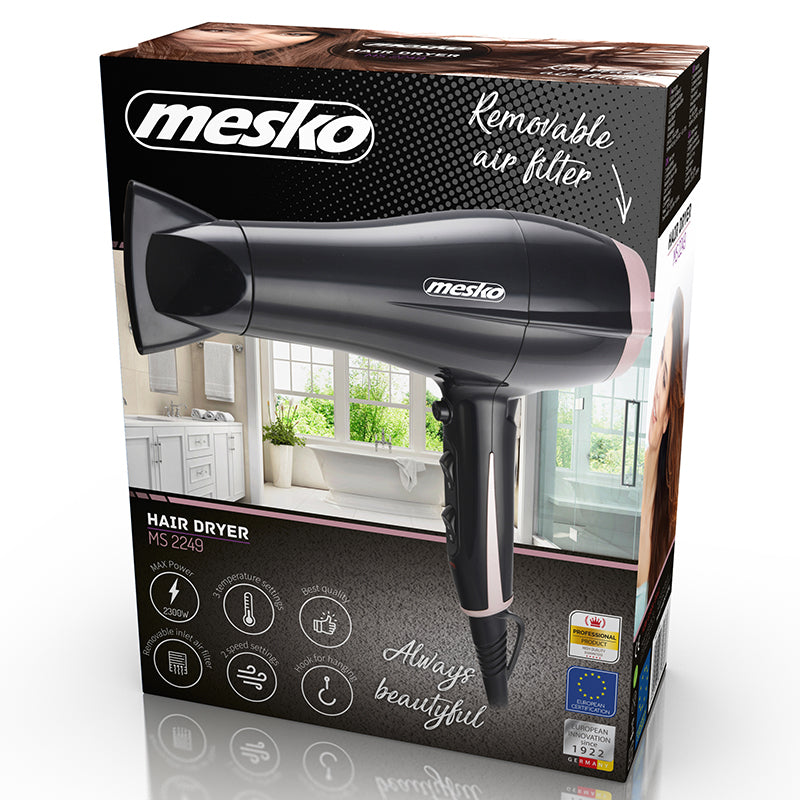 Mesko Uscator de par Uscator Par Mesko MS 2249 | 2300W, 2 Viteze, Aer Rece, Negru