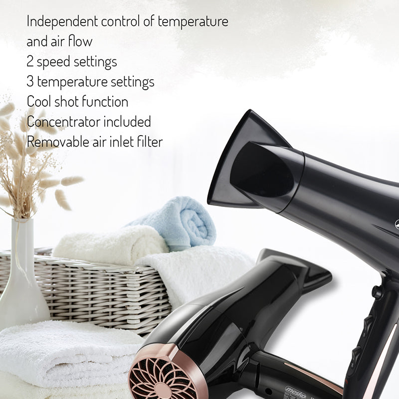Mesko Uscator de par Uscator Par Mesko MS 2249 | 2300W, 2 Viteze, Aer Rece, Negru