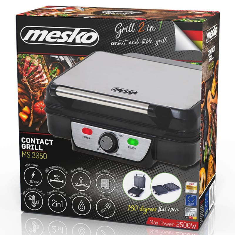 Mesko Gratar electric Gratar Electric Mesko MS3050 | 2500W, Putere Reglabila, Tava Detasabila