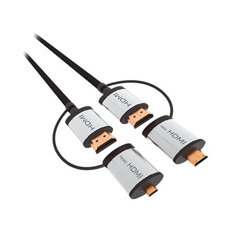 Omega Cablu HDMI Cablu HDMI Omega OCHBA1G | 1.5m, HDMI-HDMI, v1.4, cu Adaptoare C/D