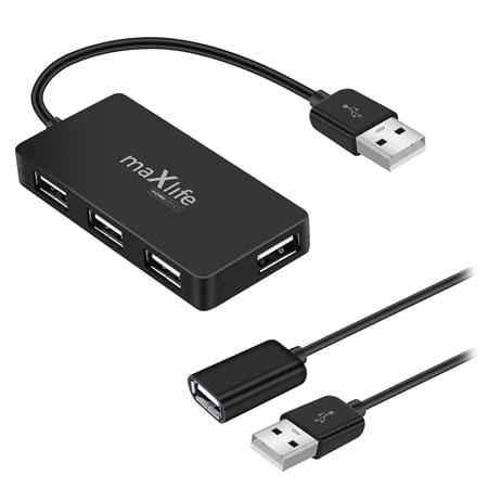 Maxlife HUB HUB Maxlife OEM0002311 | 4x USB, Cablu 0.15m + 1.5m