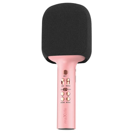 Maxlife Microfon wireless Microfon Karaoke Maxlife OEM0200494 | Cu Difuzor Incorporat, Wireless, Roz