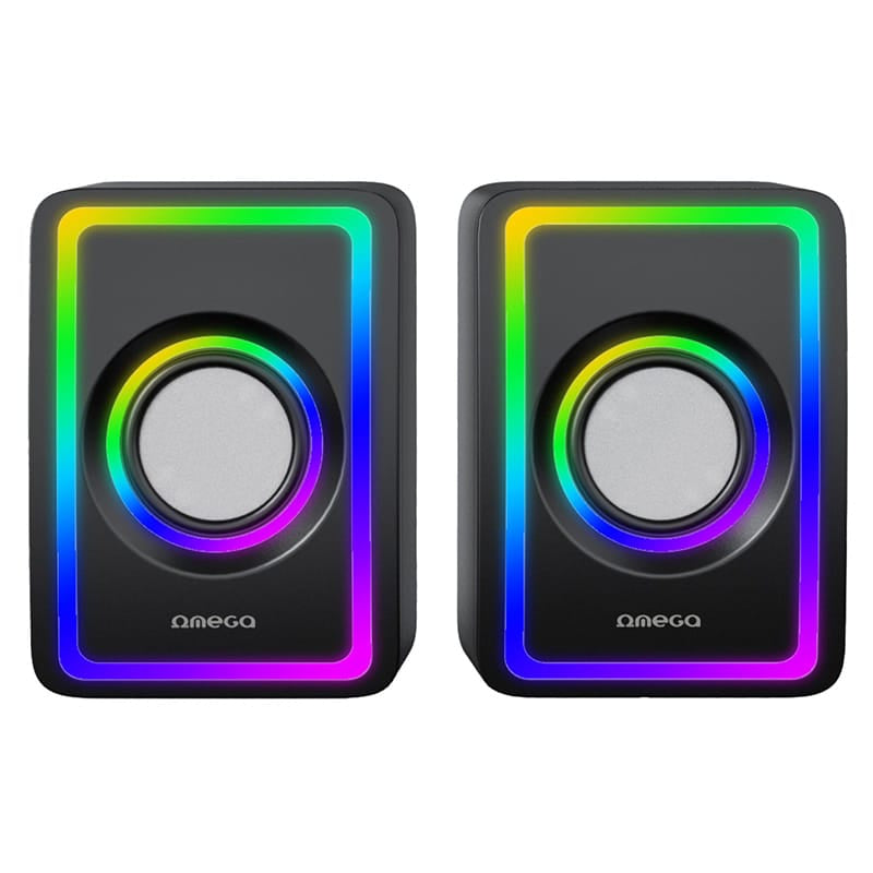 Omega DIFUZOARE STEREO 2.0 6W RMS RGB USB 3.5MM