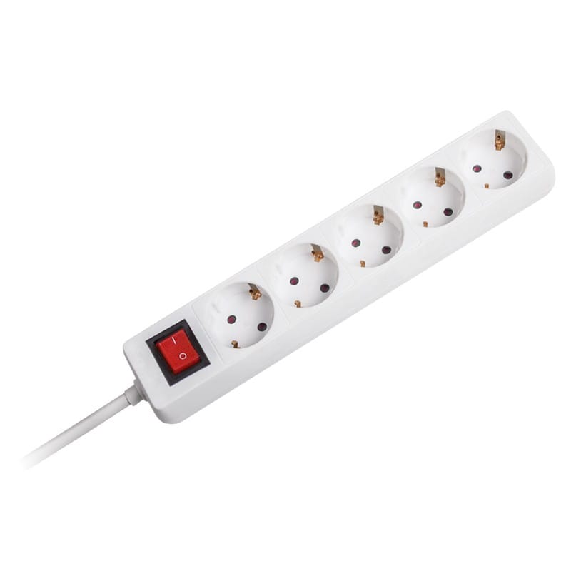 Omega Prelungitor Prelungitor Omega OL5G15W | 5 Prize, 1.5m, Intrerupator, 3x1.5mm