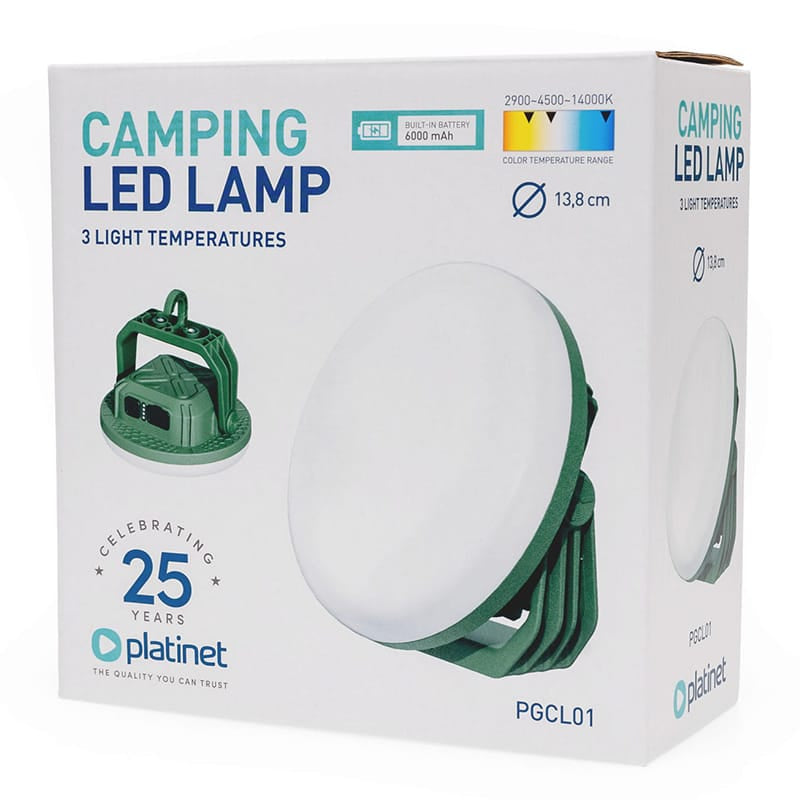 Platinet Corp de iluminat exterior Lanterna Camping LED Platinet PGCL01 | 3x2000mAh, 5.5h autonomie, 13.5W