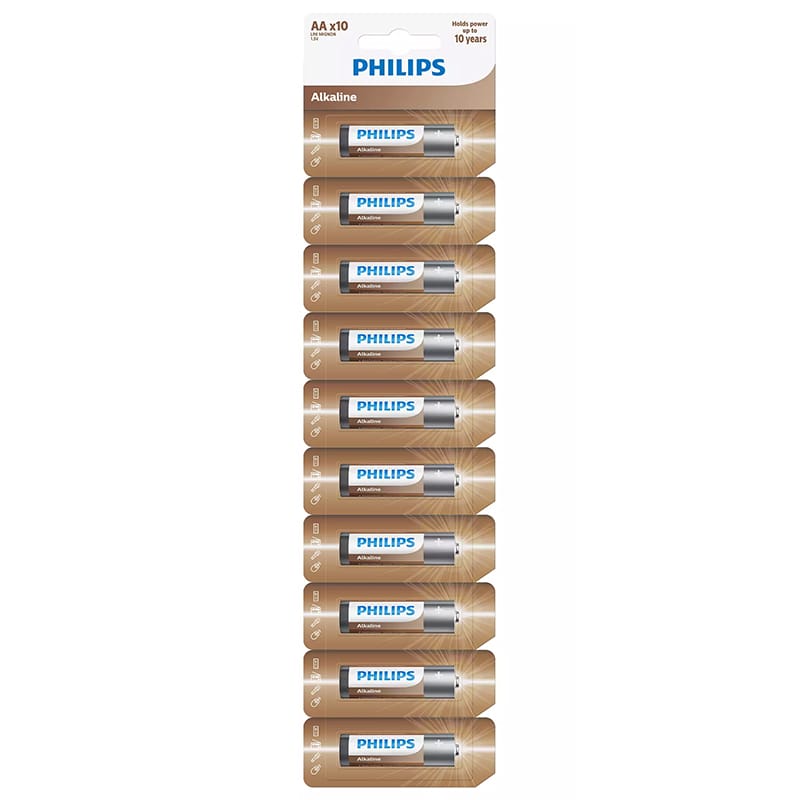 Philips Baterie Baterii Philips Entry Alkaline AA LR6 | Blister 10 buc
