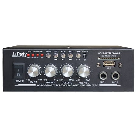 Party Amplificator audio Amplificator Audio Party PLS1250USB-RC | 2x25W, Bluetooth, USB, SD, AUX, Telecomanda