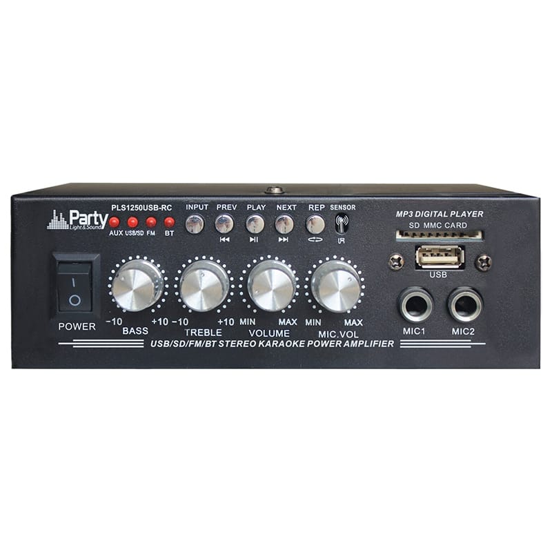 Party Amplificator audio Amplificator Audio Party PLS1250USB-RC | 2x25W, Bluetooth, USB, SD, AUX, Telecomanda