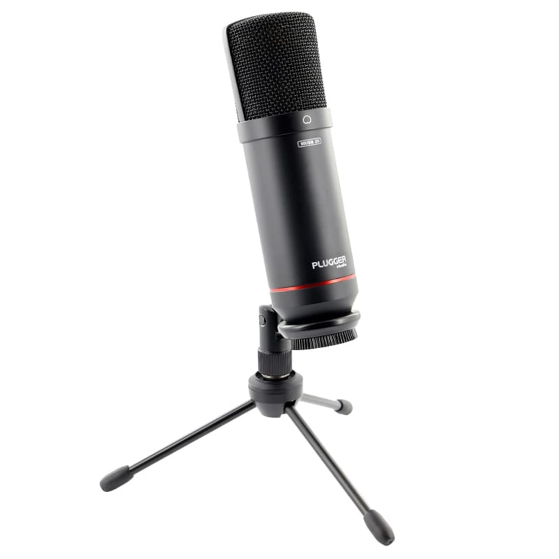 Plugger Microfon Microfon USB Plugger Studio MUSB 20 | Streaming, Podcast, Cardioid, Plug&Play, Trepied