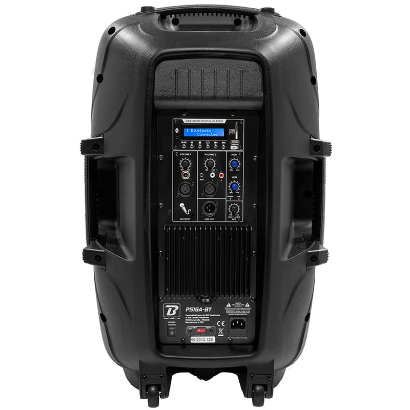 BoomTone DJ Boxa Bluetooth Boxa Activa BoomTone DJ PS15A-BT | 15 inch, 200W RMS, Bluetooth, TWS, USB, SD