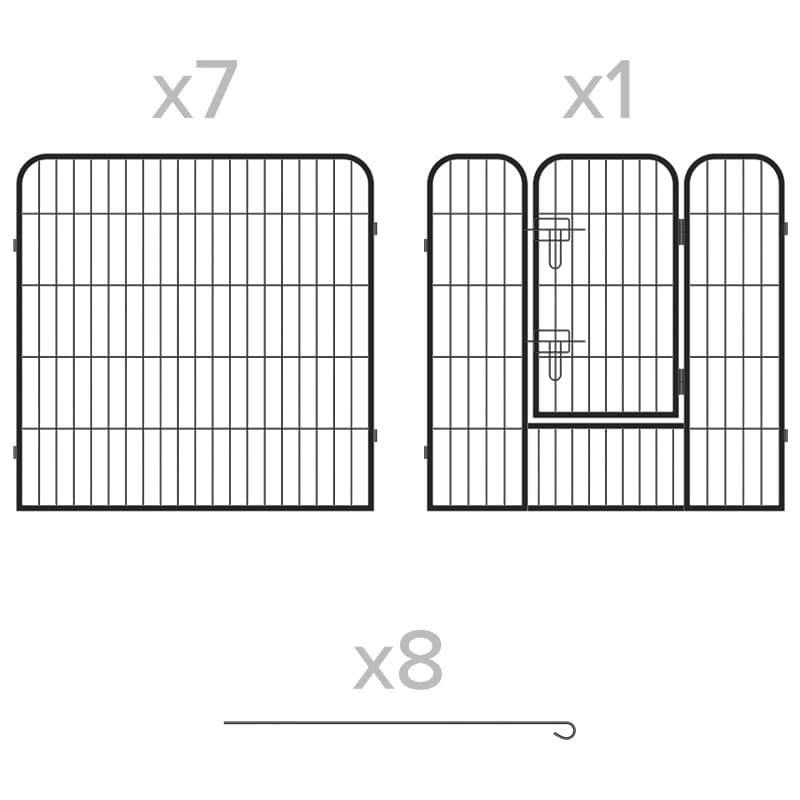 Rebel TARC MODULAR PENTRU CAINI 8 PANOURI 80X80 CM REBEL ANIM