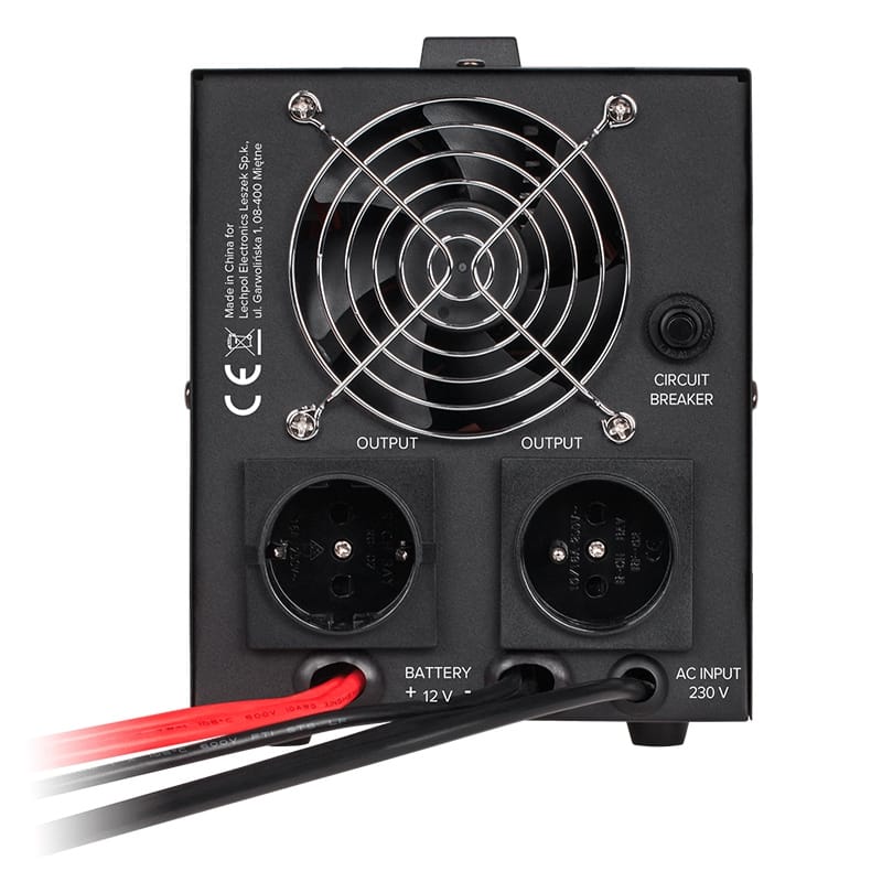 Rebel UPS centrale termice UPS Rebel RB-4002 | Sinus Pur, 800VA, 500W, 12V, Centrale Termice