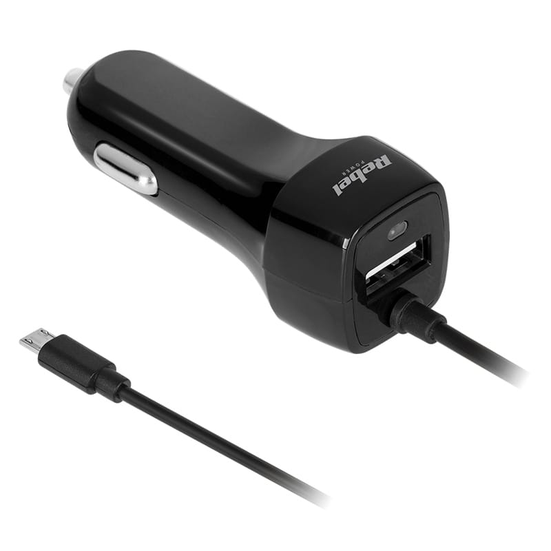 Rebel INCARCATOR AUTO MICRO USB 2100MA REBEL