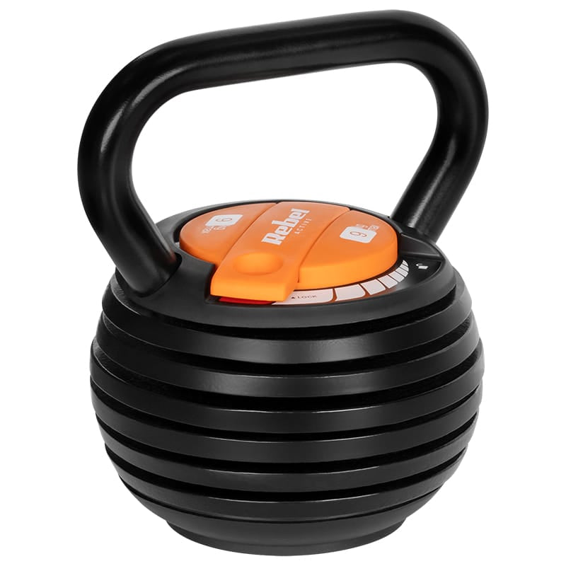 Rebel Fitness acasa Kettlebell Ajustabil Rebel Active RBA-2324-9 | 6 Talere, 2.3-9kg