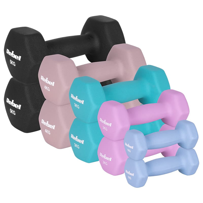Rebel GANTERA FONTA INVELIS NEOPREN HEX SET 10 BUC 30KG REBEL