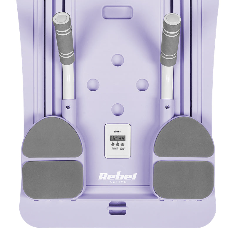 Rebel Placa gonflabila Placa Pilates Multifunctionala Rebel RBA-3069-PU | 9 in 1, Purple