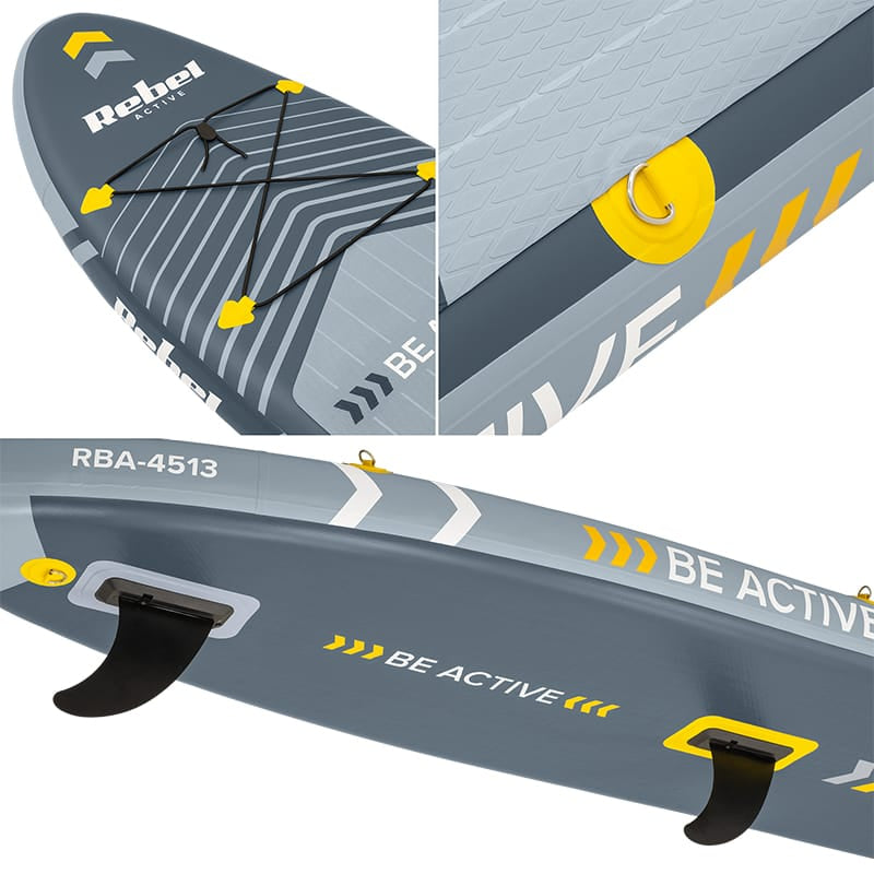 Rebel SET PLACA GONFLABILA WINDSURFING SUP 305X76X15 CM
