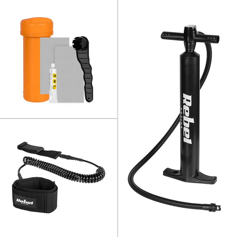 Rebel SET PLACA GONFLABILA STAND UP PADDLE SUP PRO REBEL ACTI