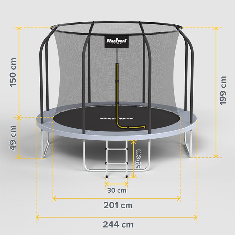 Rebel TRAMBULINA 8FT 244CM REBEL ACTIVE