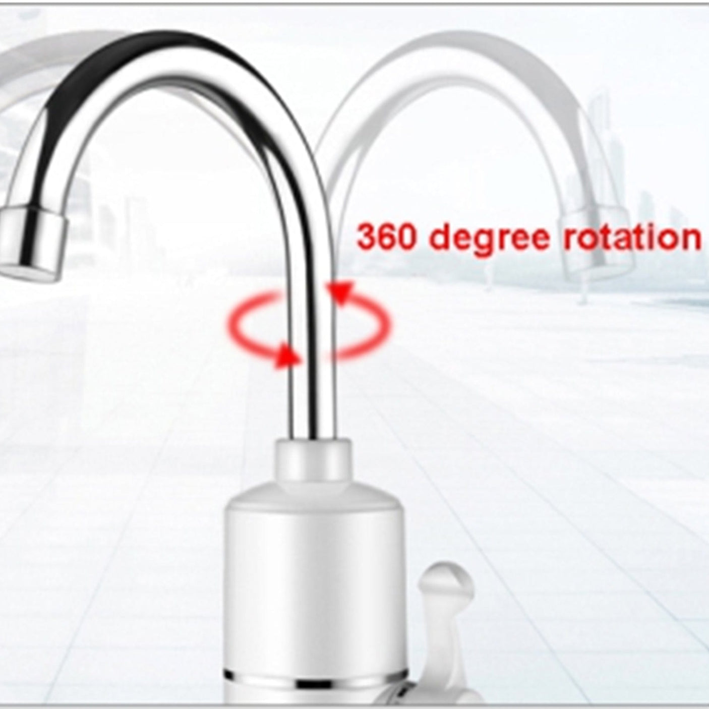 Robinet Electric Instantaneu Albatros Magic | 3000W, 30-60°C, Debit 2.5 L/min