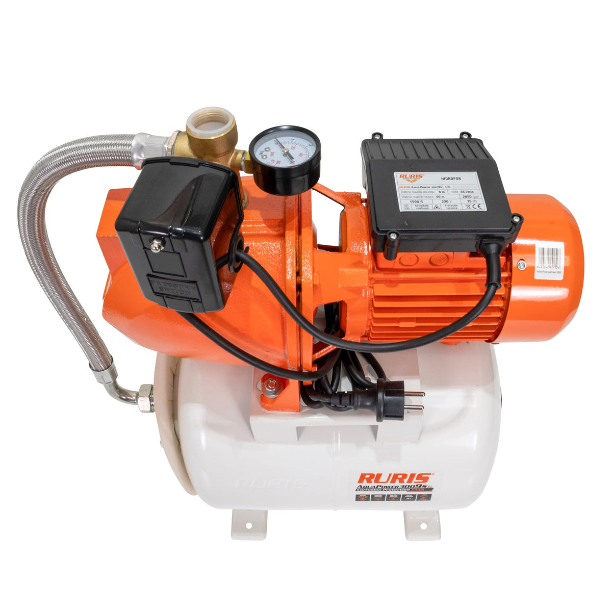 Ruris Hidrofor Hidrofor RURIS Aquapower 3009S | 1500W, Debit 55l/min, Adâncime maximă absorbţie 9m