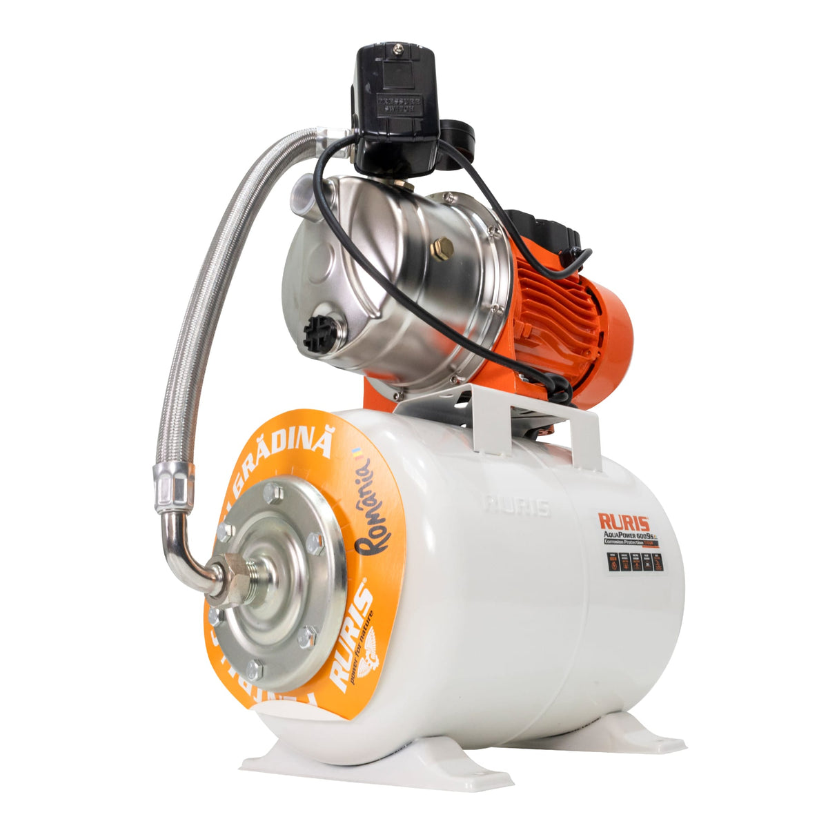 Ruris Hidrofor Hidrofor RURIS Aquapower 6009S | 880W, Debit 46l/min, Adâncime maximă absorbţie 9m