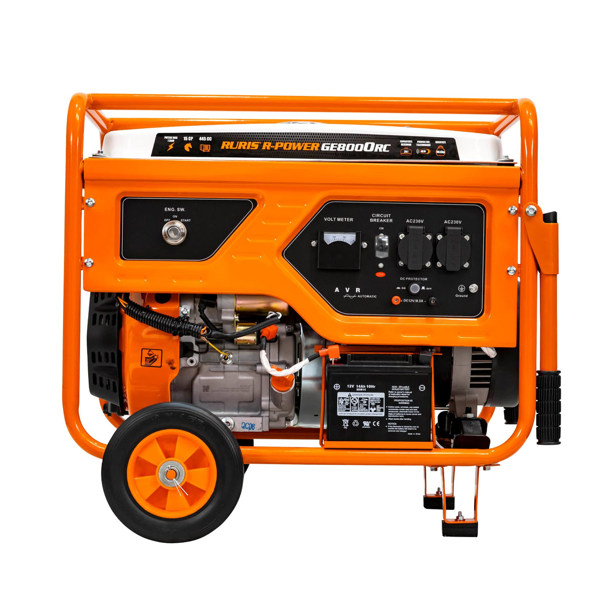 Ruris Generator curent Generator RURIS R-Power GE8000RC | 15 CP, General Engine, Capacitate rezervor 28 l