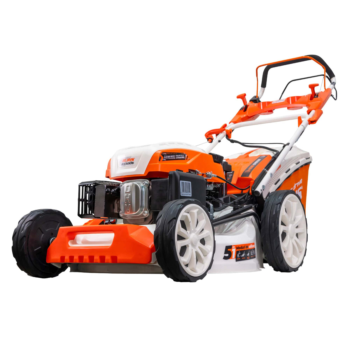Ruris Masina de tuns gazon Masina de tuns gazon RURIS RX500S | 5.7 CP / 196 cc, 4 timpi, Înălţimea de lucru 25-75 mm