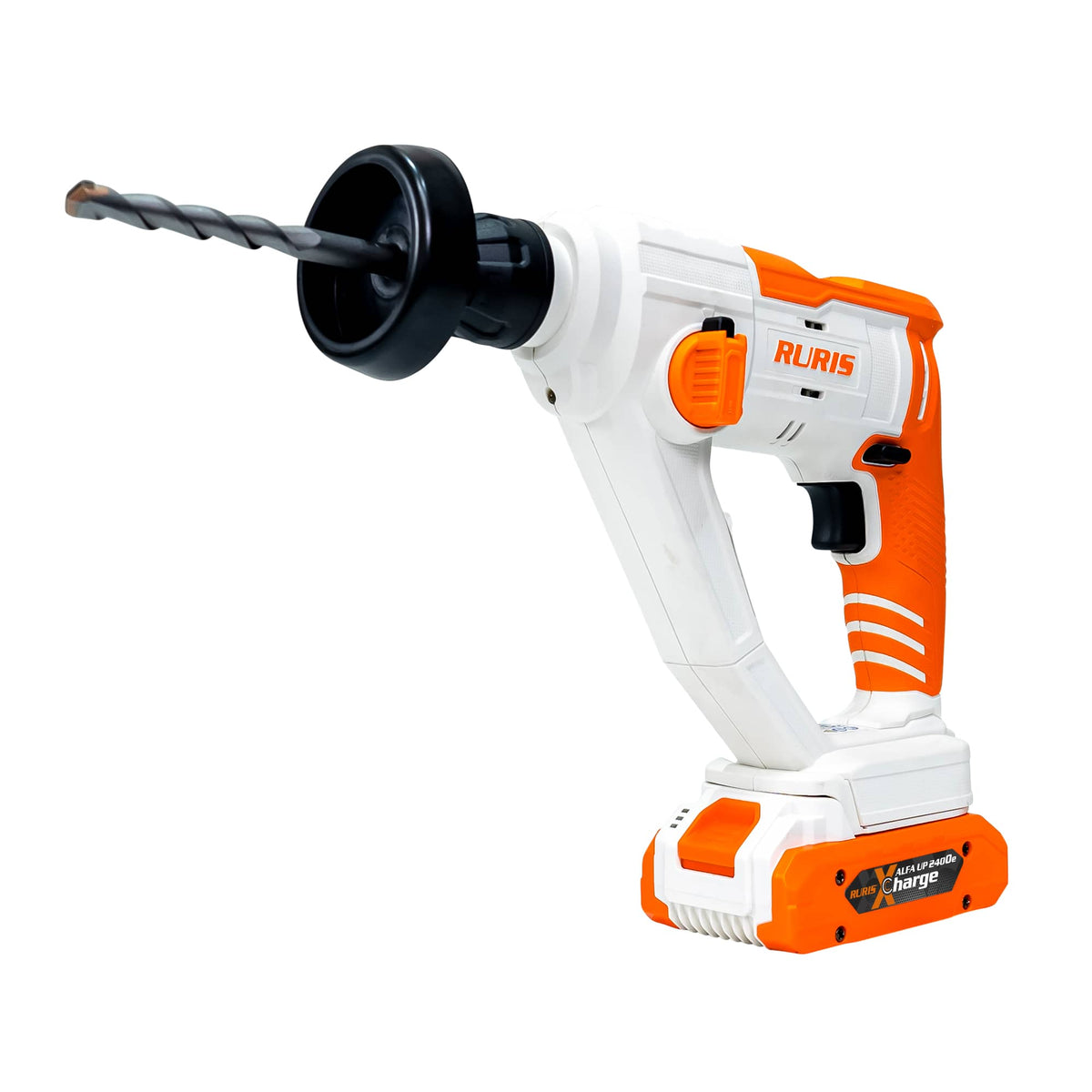 Ruris Ciocan rotopercutor Ciocan rotopercutor pe acumulator RURIS RMX1210 POWER ALFA UP {contine Acumulator 2400AE) | Electric, cu perii