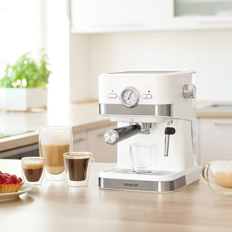 Sencor Espressor manual Espressor Manual Sencor SES1720WH | 20 Bar, 1050W, Alb