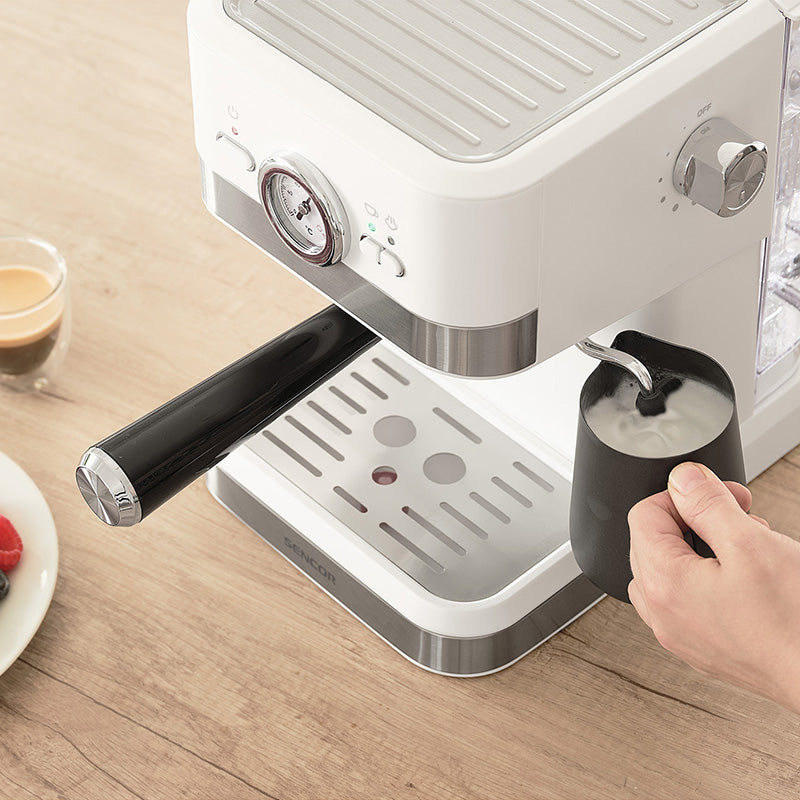 Sencor Espressor manual Espressor Manual Sencor SES1720WH | 20 Bar, 1050W, Alb