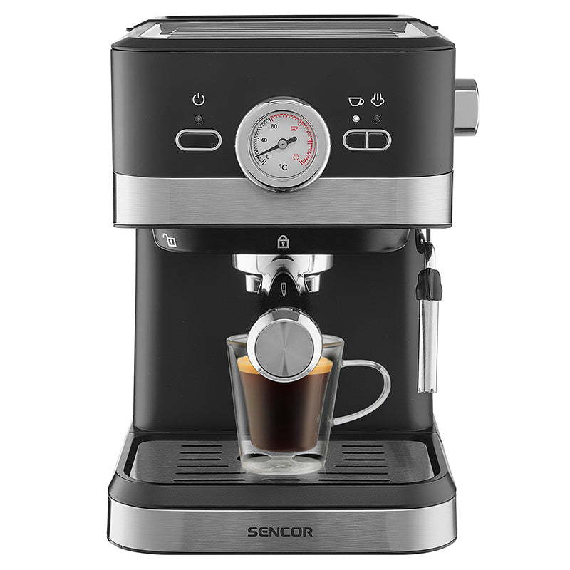 Sencor Espressor manual Espressor Manual Sencor SES1721BK | 20 Bar, 1050W, Negru