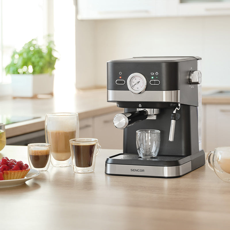 Sencor Espressor manual Espressor Manual Sencor SES1721BK | 20 Bar, 1050W, Negru