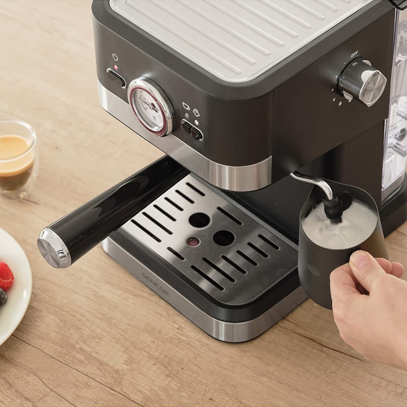Sencor Espressor manual Espressor Manual Sencor SES1721BK | 20 Bar, 1050W, Negru