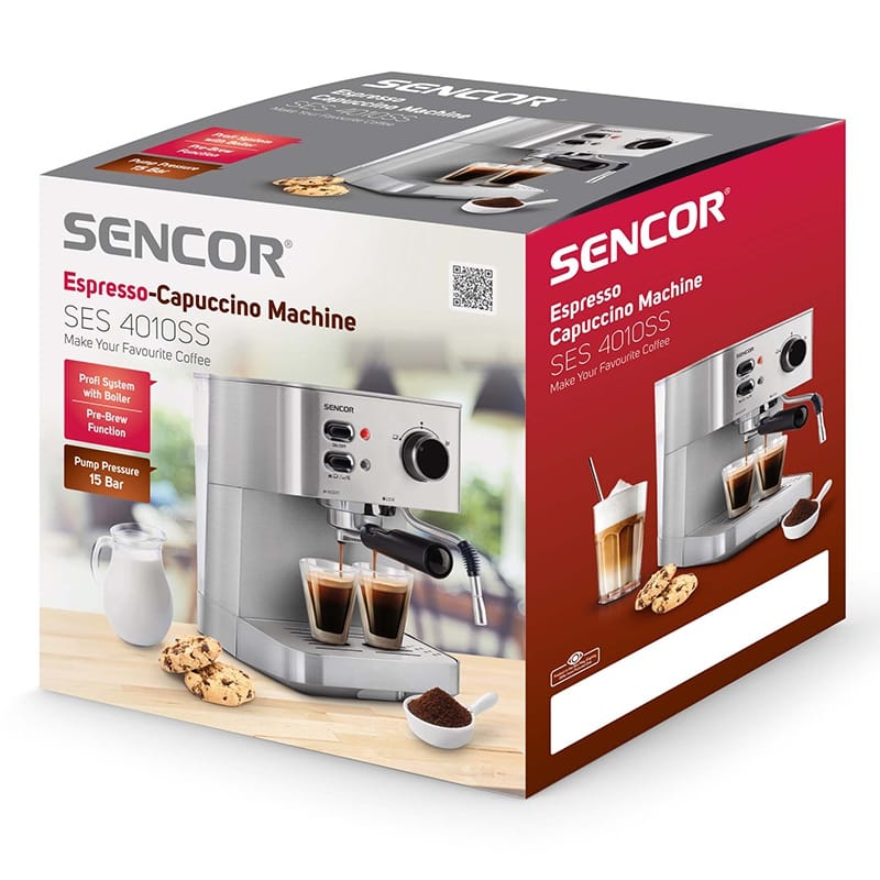 Sencor Espressor manual Espressor Manual Sencor SES4010SS | 15 Bar, 1470W, Inox