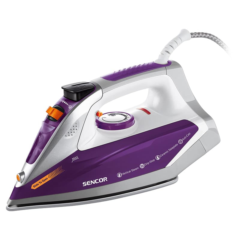 Sencor Fier de calcat Fier de Calcat Sencor SSI8710VT | 2400W, Talpa Ceramica, Abur Continuu