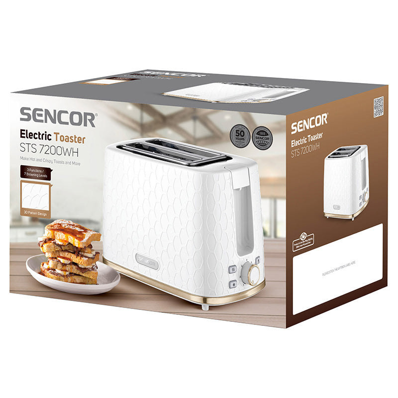 Sencor Toaster Toaster Sencor STS7200WH | 930W, Alb