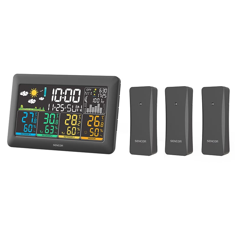 Sencor STATIE METEO 3 SENZORI WIRELESS SWS 6300 SENCOR