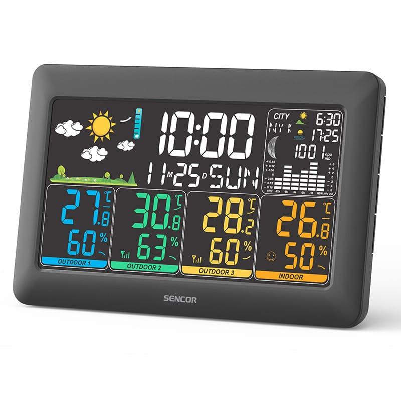 Sencor STATIE METEO 3 SENZORI WIRELESS SWS 6300 SENCOR