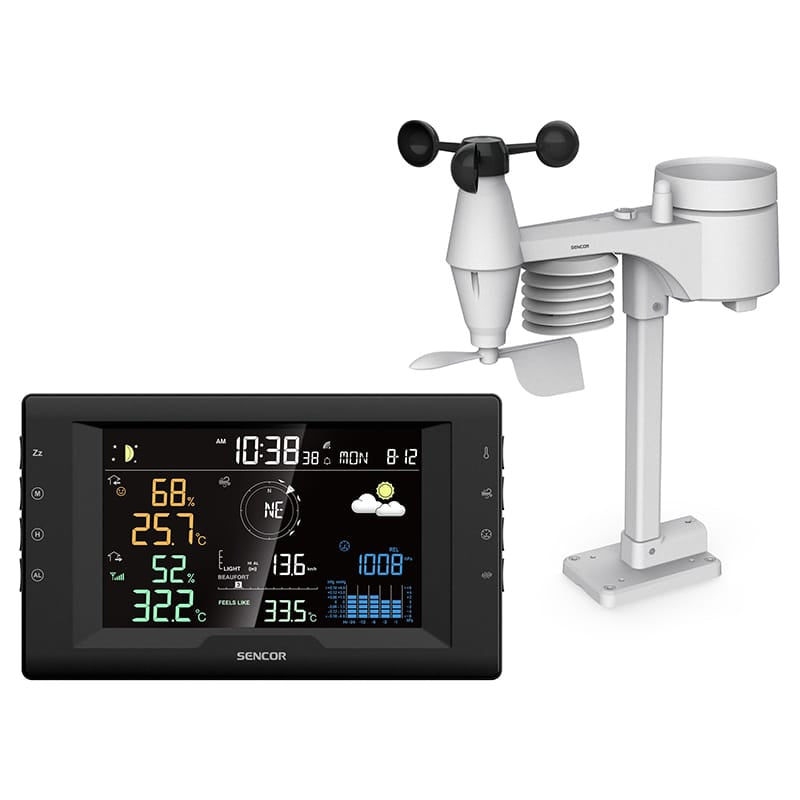 Sencor STATIE METEO PROFESIONALA WIRELESS 5 IN 1 SENCOR