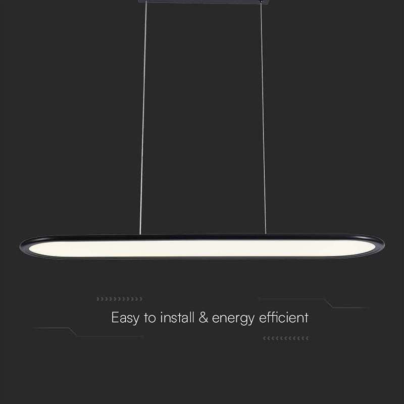 V-Tac Candelabru LED Candelabru LED V-Tac 24W, 3000K Alb Cald, 3000 lm, Negru, 80x100 cm, IP20