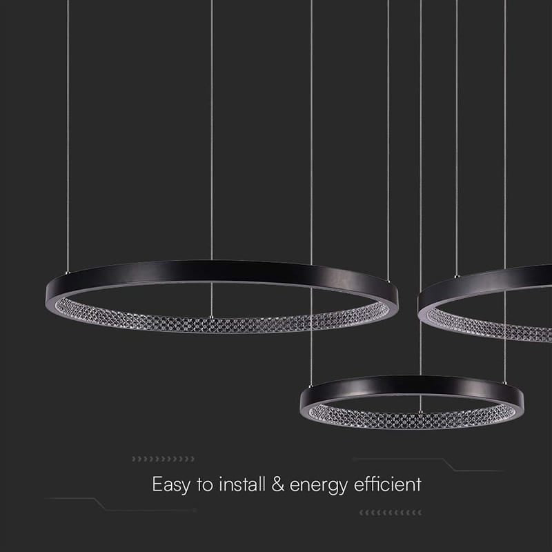 V-Tac Candelabru LED Candelabru LED Design V-TAC 57W 4000K Neutru 6840 lm Negru IP20 CRI>80 120°