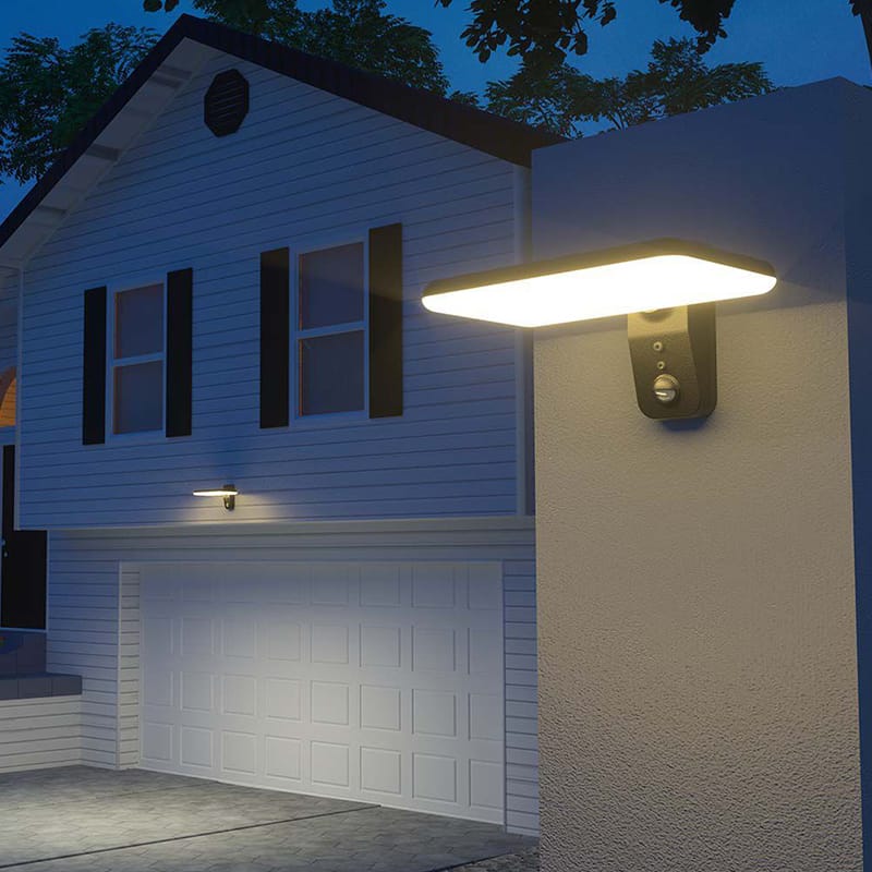 V-Tac Lampa Lampă Solară Exterior V-Tac 15W 2000lm cu Senzor PIR IP65, 4000K/6000K, Negru
