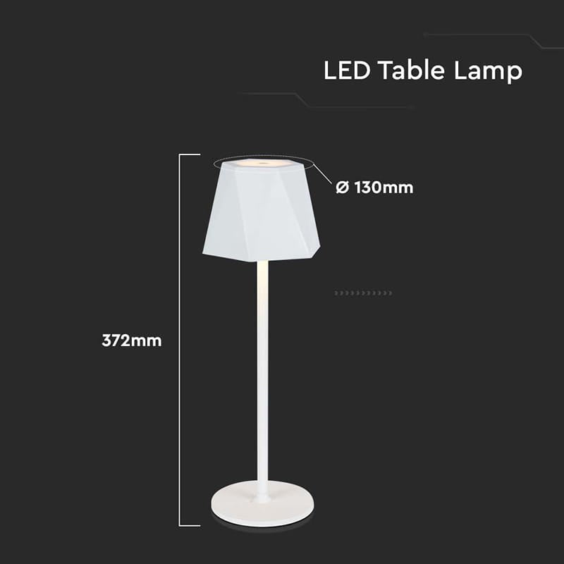 V-Tac Lampa LED LAMPA LED 1.5W 3IN1 CU ACUMULATOR - ALB